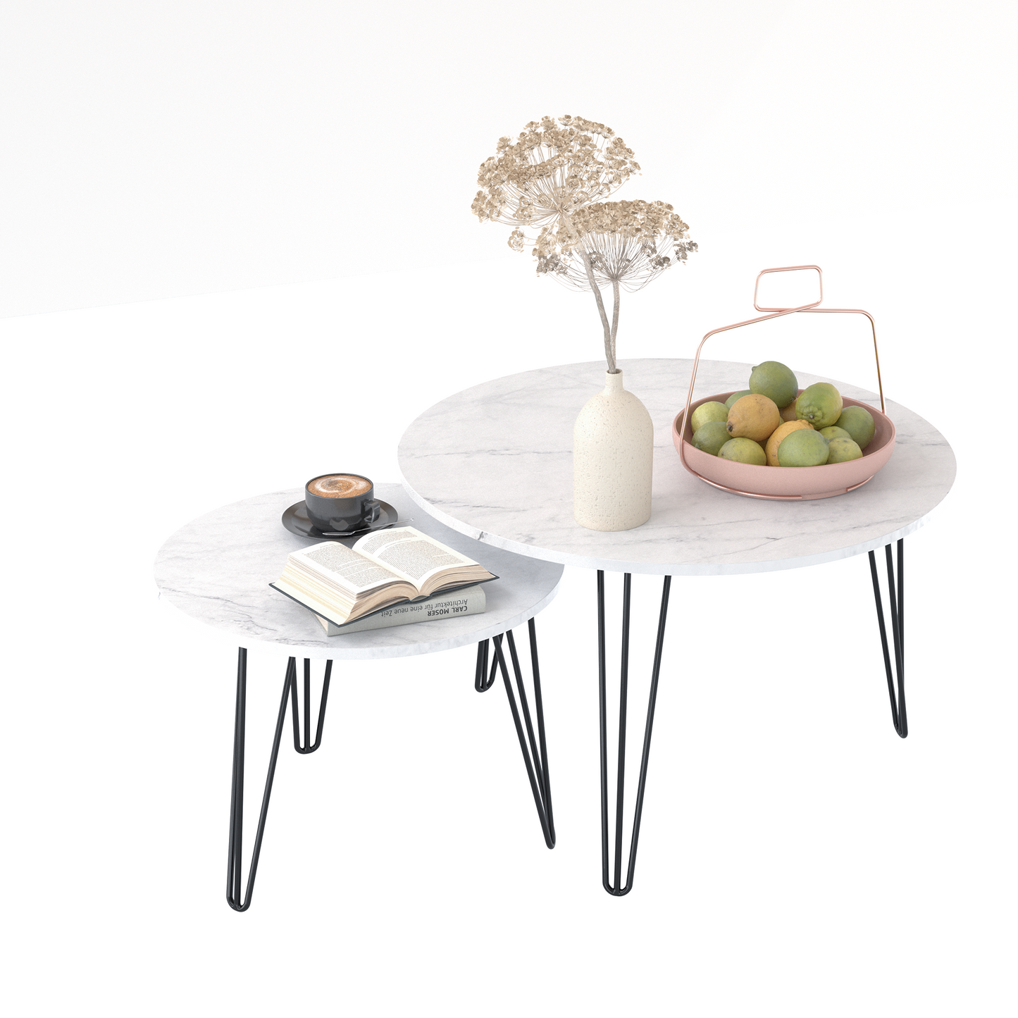 27.56'' Round Nesting Coffee Table (set of 2)