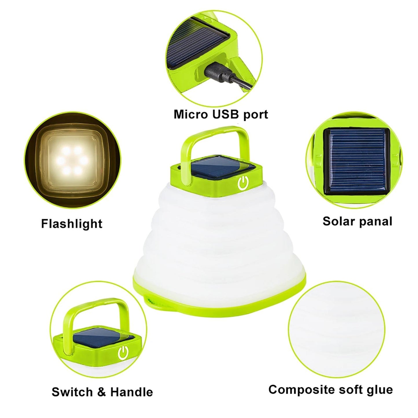 Solar Soft Adhesive Light Telescope for outdoors/camping