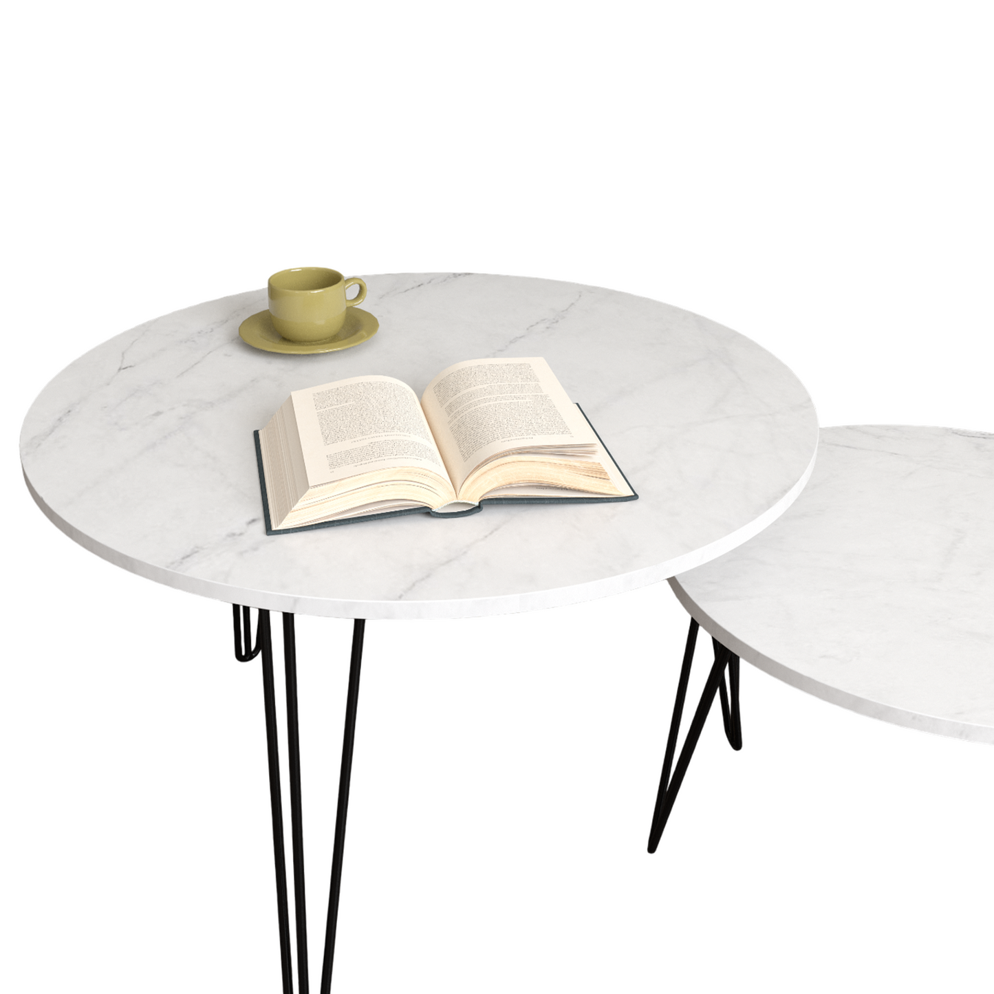 27.56'' Round Nesting Coffee Table (set of 2)