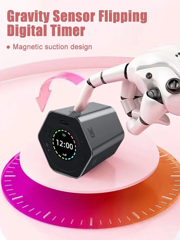 Hexagon Digital Clock Timer