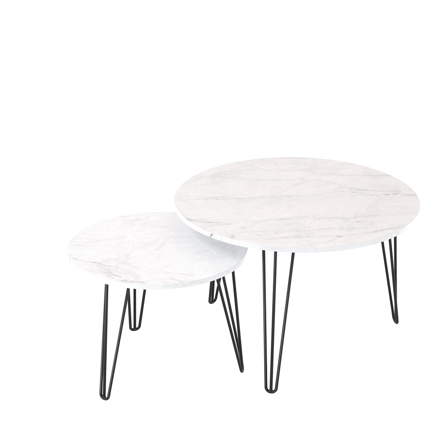 27.56'' Round Nesting Coffee Table (set of 2)